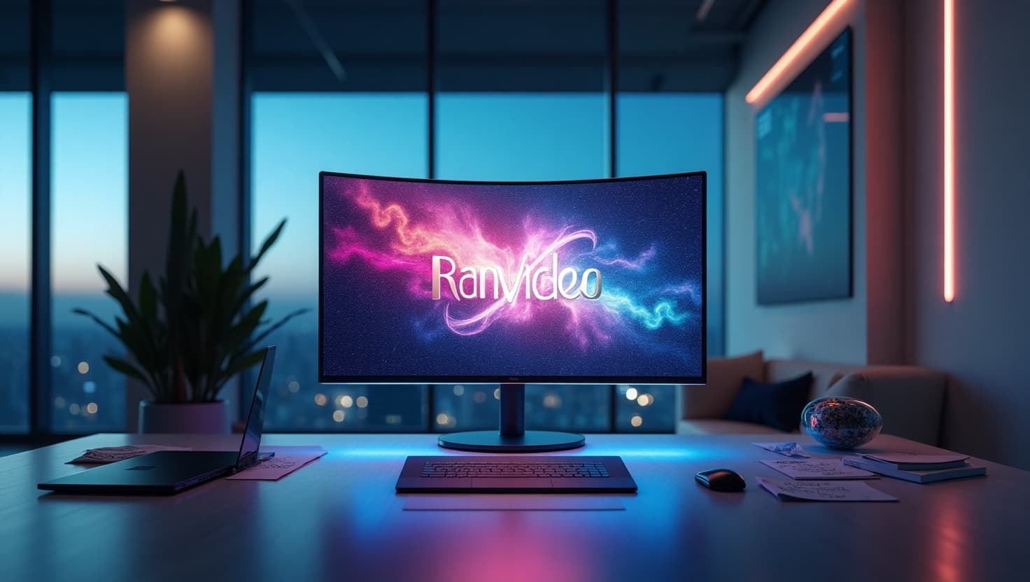 RanVideo AI-generated images transforming from text to visual content